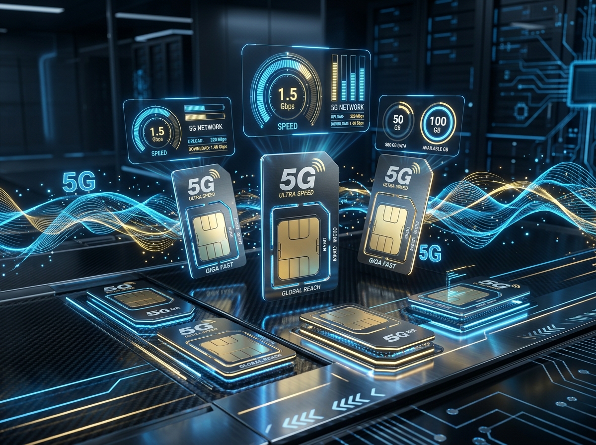 شرائح وباقات إنترنت 5G من عالم الشريحة